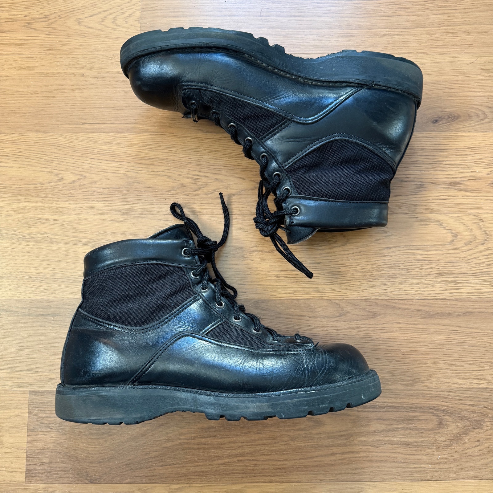 Men's Danner Usa Black Gore-Tex 6" Patrol Leather Utility Boots Sz 9.5 #25200
